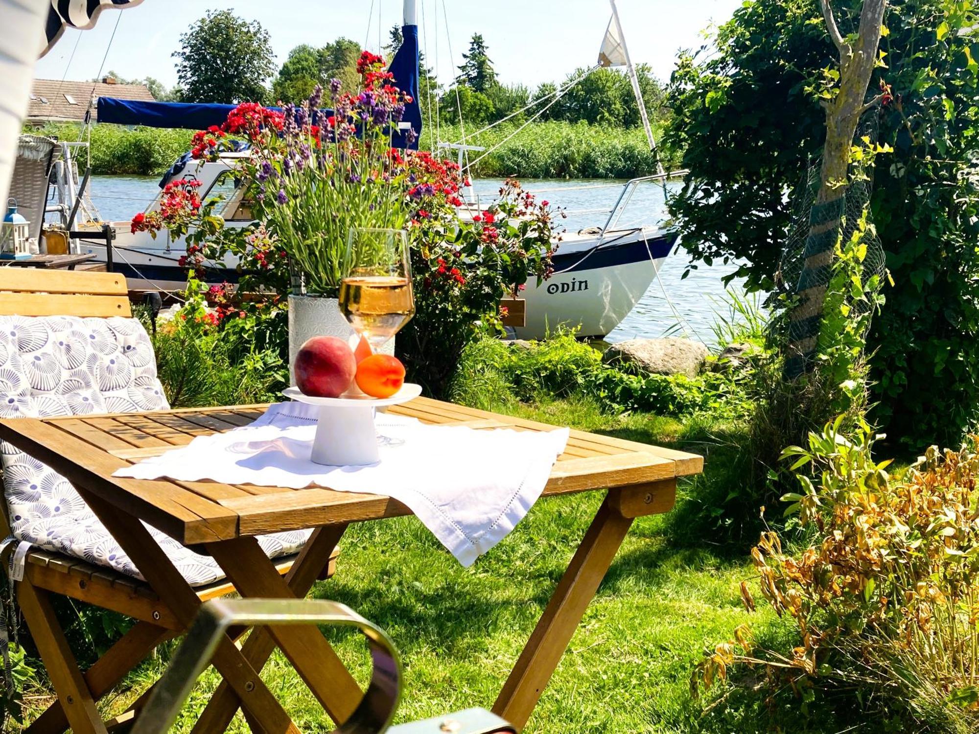 Ferienwohnung Auszeit am Haffufer Wilhelmshof Exterior foto